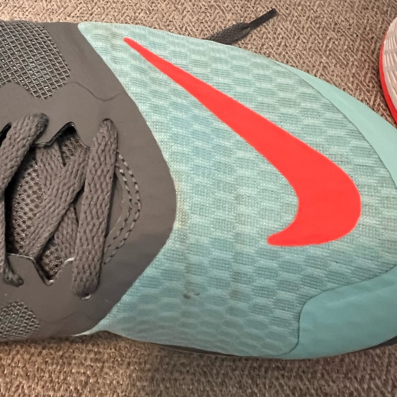 Nike FS Lite Run 3 Shoe - Turquoise/Grey/Orange - 6.5 - Picture 7 of 7